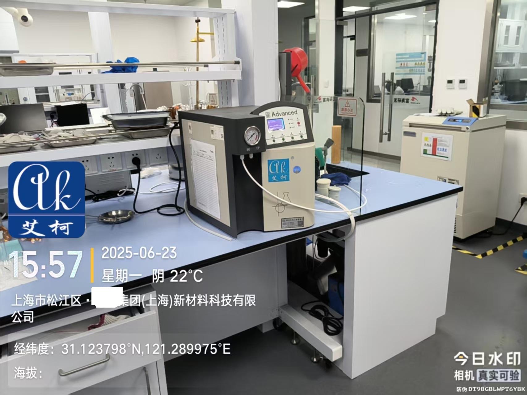 6月23日-艾柯廠家維護上海某新材料公司實驗室純水機advanced系列插圖1